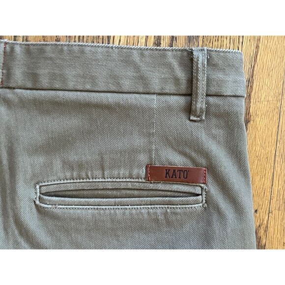 HIROSHI KATO Beige Cotton Khaki Chino Pants Trousers Mens Size 31 - Picture 5 of 10